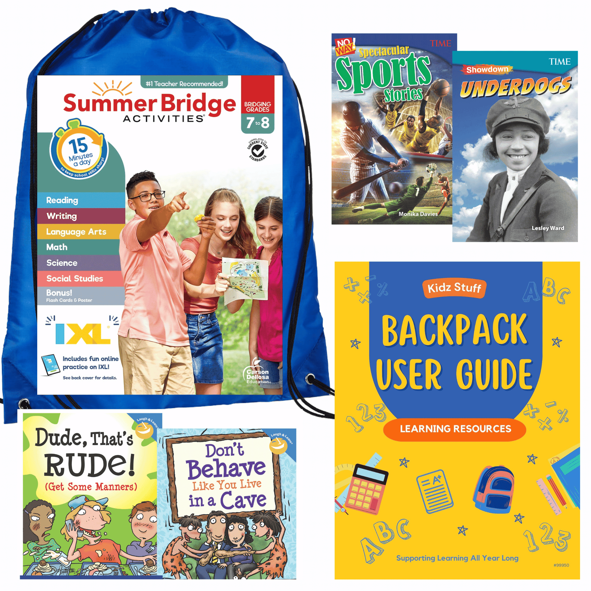 Summer Essential Backpack w/ Summer Bridge Activities 7-8