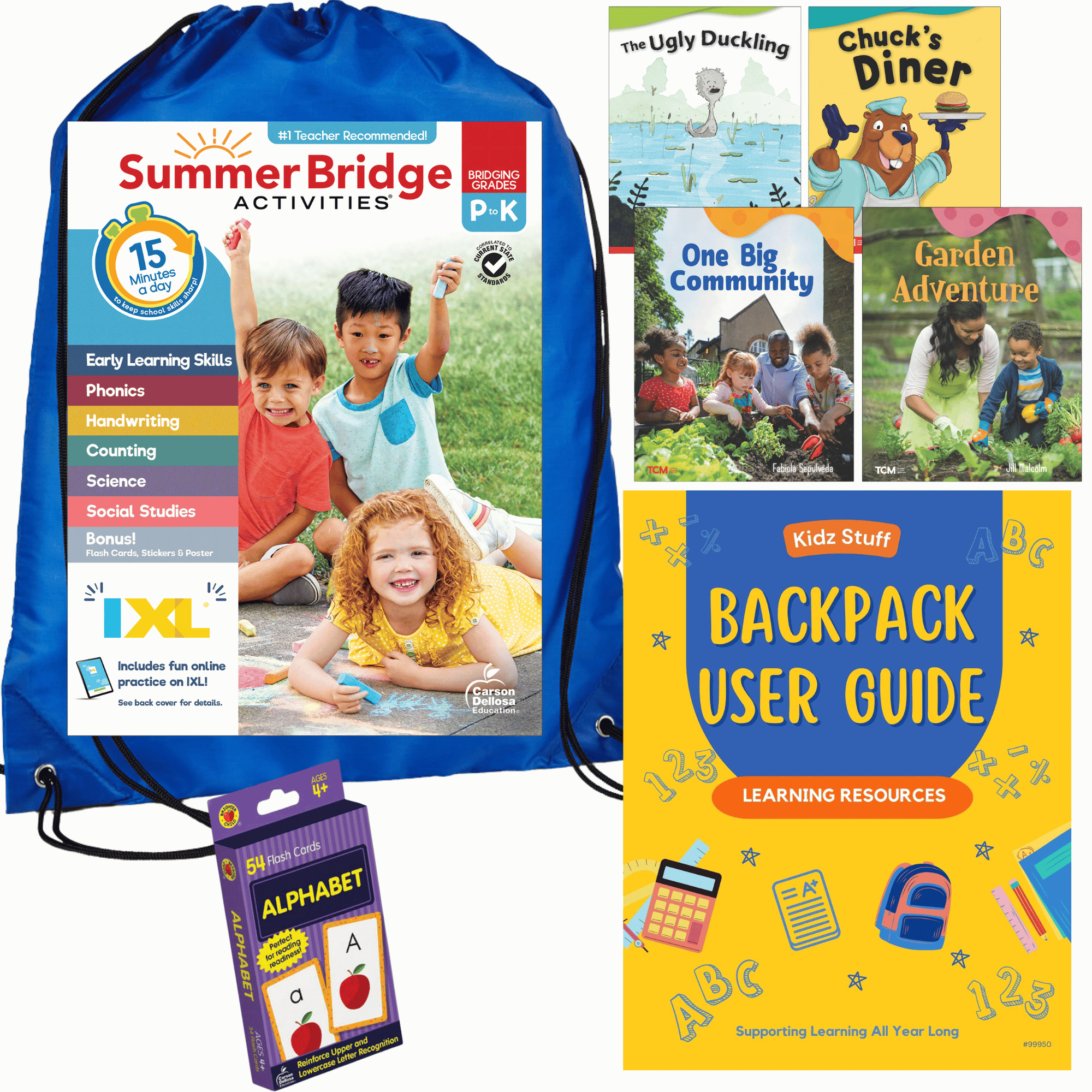 Summer Essential Backpack w/ Summer Bridge Activities PK-K