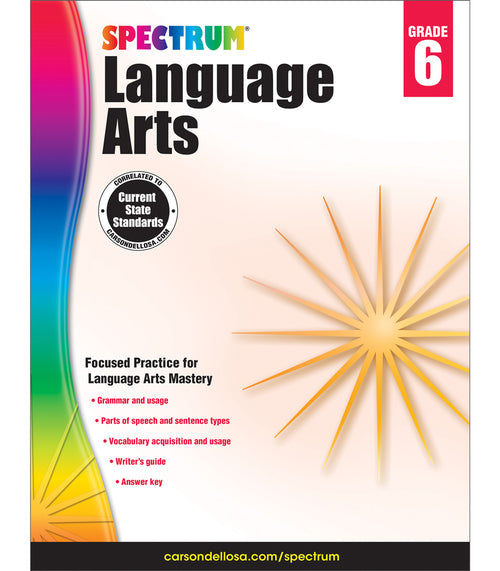 Spectrum Language Arts, Grade 6