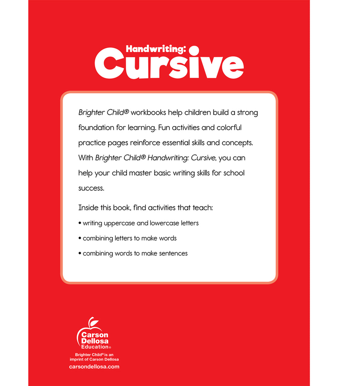 Handwriting: Cursive Workbook (Brighter Child)