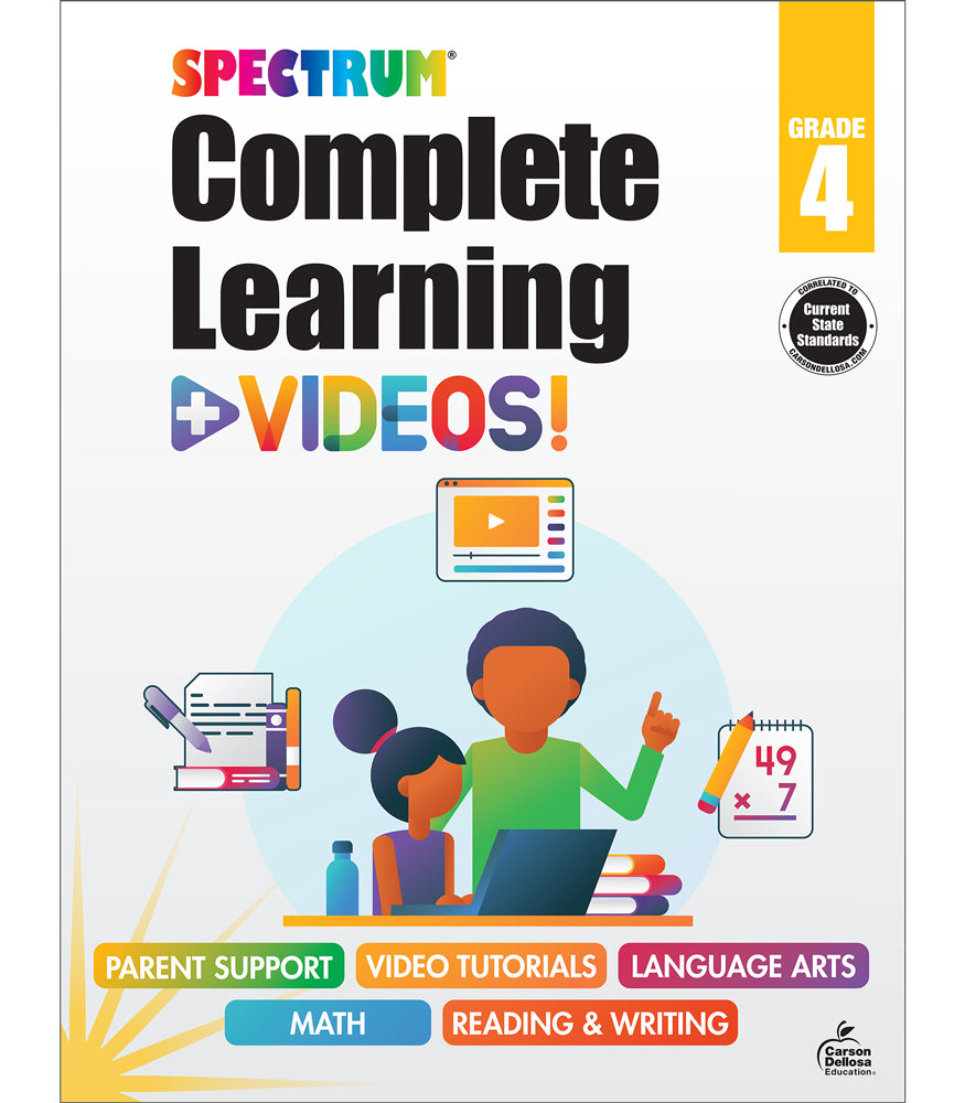 Spectrum Complete Learning + Videos Grade 4