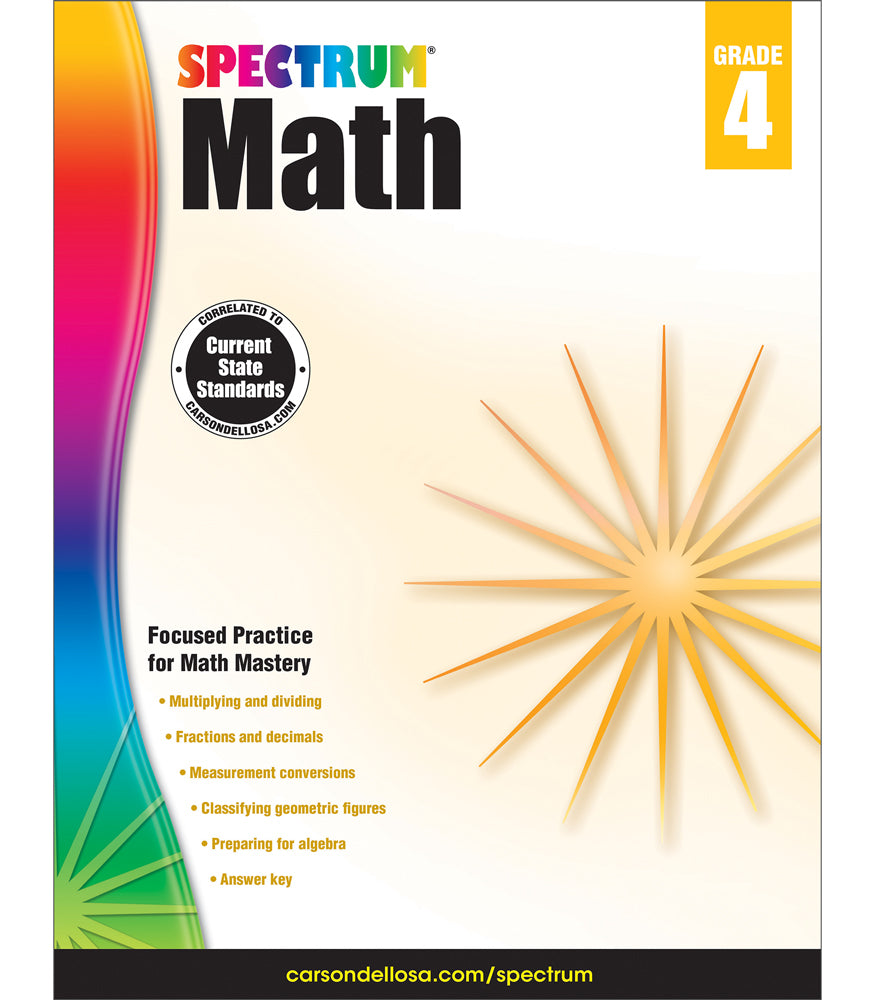 Spectrum Math Grade 4