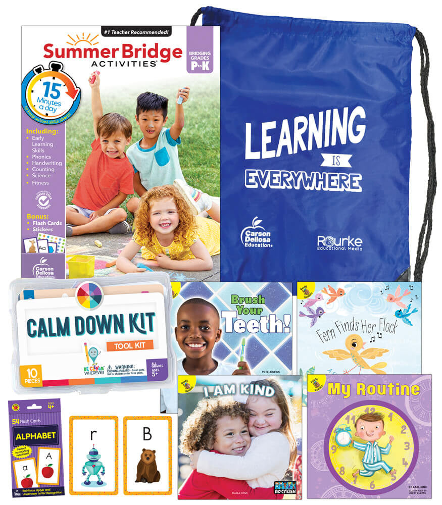 Summer Bridge Essentials Backpack & Calm Down Kit Pk-K