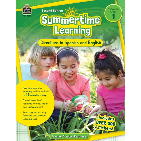 Summertime Learning: English and Spanish (Prep. for Gr. 1)
