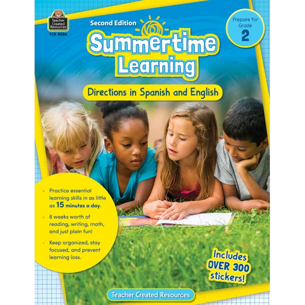 Summertime Learning: English and Spanish (Prep. for Gr. 2)