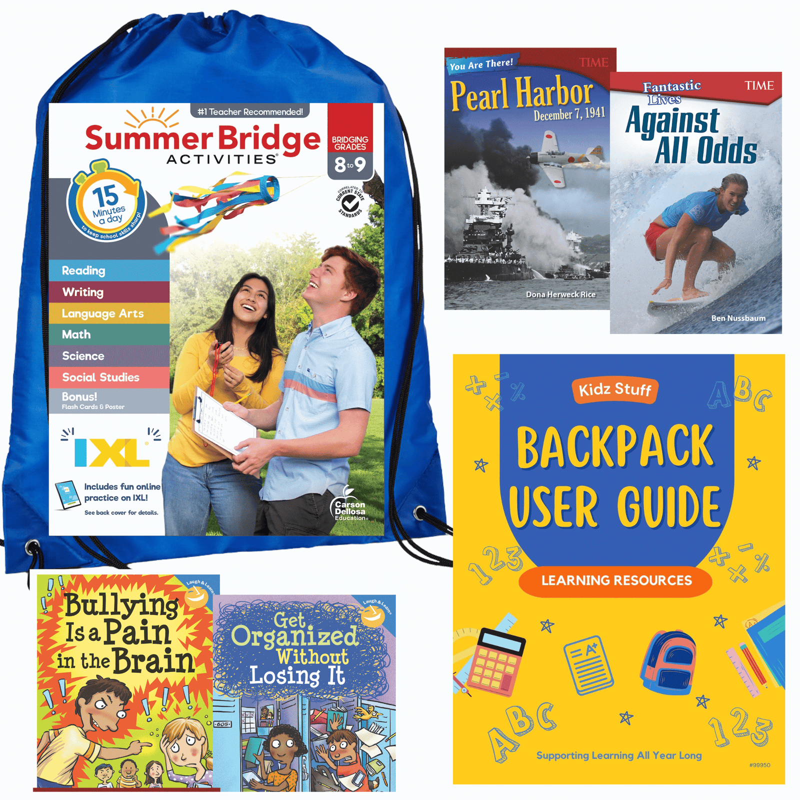 Summer Essential Backpack w/ Summer Bridge Activities 8-9
