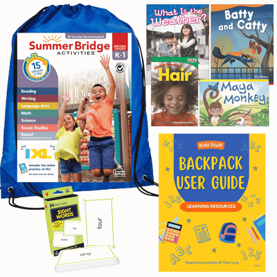 Summer Essential Backpack w/Summer Bridge Activities K-1