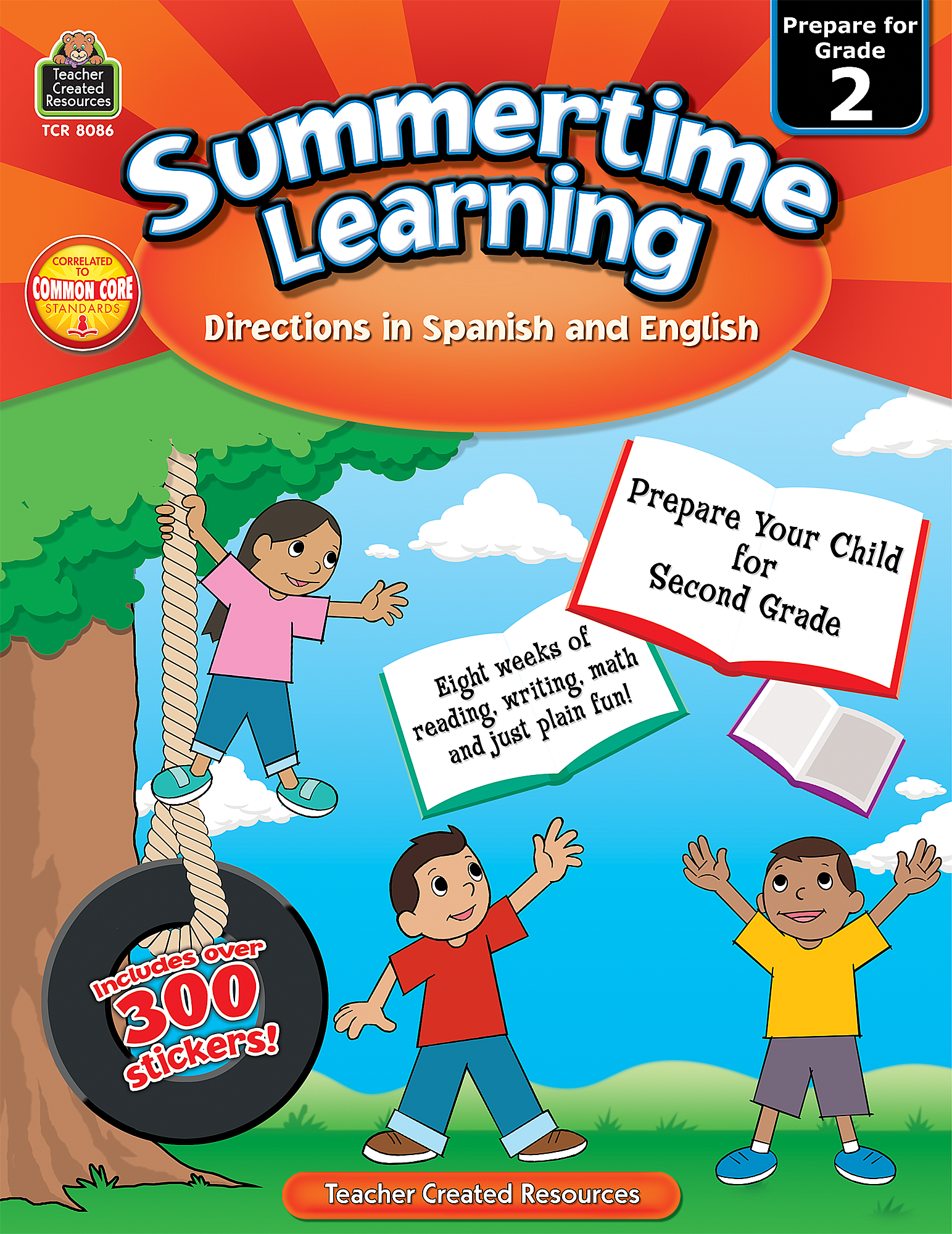 Summertime Learning: English and Spanish (Prep. for Gr. 2)
