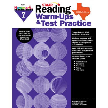 STAAR Reading Warm-Ups Test Practice Grade 7