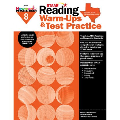 STAAR Reading Warm-Ups Test Practice Grade 8