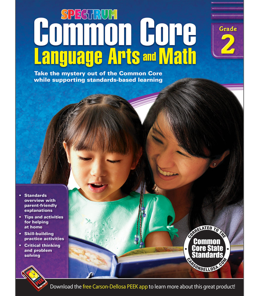 Spectrum Common Core Lang Arts & Math Grade 2